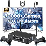 スーパーコンソール X3 Pro レトロゲームコンソール 70000+ゲーム 60+ エミュレータ、EmuELEC4.6 & Android & CoreELEC 3インチ 1システム、2.4G&5G WIFI&BT5,1000M イーサネット、Amlogic S905X3、アーケードビデオゲームコンソール(256G)