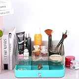 ドレッシングテーブル仕上げ化粧品収納ボックスクリエイティブプラスチックジュエリーボックス ( 色 : 青 )