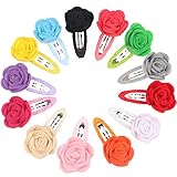Frcolor 子供ヘアクリップ ベビー ヘアピン 花柄 スリーピン 前髪留め 可愛い ヘアアクセサリー 髪飾り 12個セット