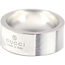 Amazon.co.jp: [グッチ] Gucci シルバー リング ロゴ GUS-163179-J8400
