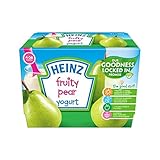 フルーティーなヨーグルトナシ4-36 Mths 4×100グラム (Heinz) (x 6) - Heinz Fruity Yogurt Pear 4-36 Mths 4 x 100g (Pack o