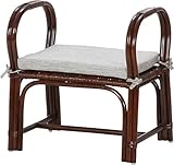 不二貿易 ラタン 軽量 らくらく スツール アジロ 完成品 玄関ベンチ 立ち上がり椅子 96448