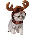 キュート クリスマス ペット 猫 用 サンタ帽 帽子 トナカイ【 収納袋 セット 】 パーティー イベント コスプレ コスチューム クリスマス会 被り物 S32