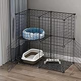 キャットゲージ2段 3段4段動物 ケージ 大型ゲージ コンパクト脱走防止 ペット猫 ケージ 大型組み立て 簡単折り畳み式 移動便利 シンプルDIYコンビネーションペット用品遊んだりできる楽しく安全な場を作ってくれます