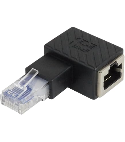 LANケーブル RJ45 コネクタ 黒 Amazon.co.jp: エレコム RJ45 中継コネクタ Cat5e LANケーブル L字