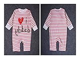 私はパパ長袖ロンパーススーツボディスーツを愛するキッズベビー暖かい幼児