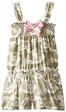 Nannette Baby Girls' Woven Romper Green 12 Months [並行輸入品]