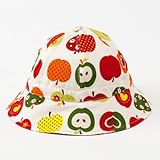 笑顔でおでかけベビー帽子・ハット（日本製）　おしゃれリンゴのひみつ（アイボリー）　B20005