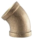 LDR 323 E45-14 Elbow, 45-Degree, Low Lead, 1/4-Inch, Brass by LDR Industries