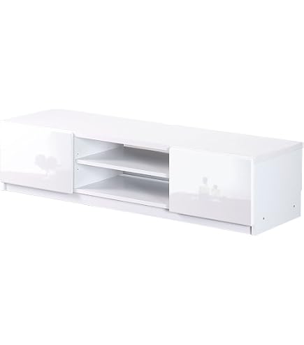 Amazon｜vidaXL テレビ台 140x35x40cm ホワイト エンジニアードウッド