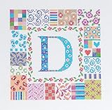 DMC ディーエムシー 刺しゅう クロスステッチ キット 横20cm×縦20cm 14カウント 55目 ALPHABET PATCH BK1208