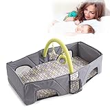 BYBREGAL® BABYLABEL 折り畳める ポータブル ベッドインベッド Portable Bed in Bed【家族で一緒の布団で寝る幸せを/外出時のオムツ交換やお着替えにも】帰省時やお泊り