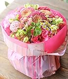 花束 ギフト 自立 する花束 Lサイズ （ラブリー ピンク ）不思議な花束 生花 ブーケ