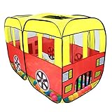 AniiKiss Bus Play Pop up Tent Playhouse for Kids- Indoor and Outdoor Use [並行輸入品]