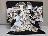 「竜王」 男児祝着　正絹お宮参り用の着物　A6701-05