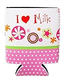 I Heart Milk Pink Polka Dot Baby Bottle Sleeve by Evergreen Enterprises [並行輸入品]