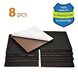 ノンスリップ家具パッドx-protectorプレミアム8個4 "家具パッド。Best家具Grippers – Selfadhesiveゴム足ソファStoppers – 理想的な家具床プロテクターfor