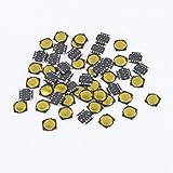 uxcell　タクタイルスイッチ　瞬間的　押しボタンスイッチ　SMDマウント　3.7x3.7x0.5mm　50枚入り