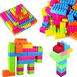 80pcsベビーキッズパズル教育プラスチックビルディングブロック教育玩具
