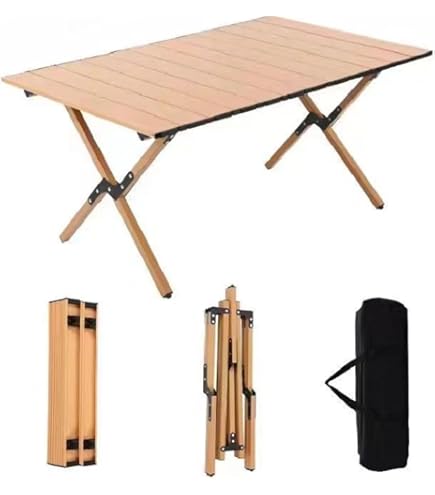 Amazon | ［訳あり品］ フォールディング ウッドテーブルスモール