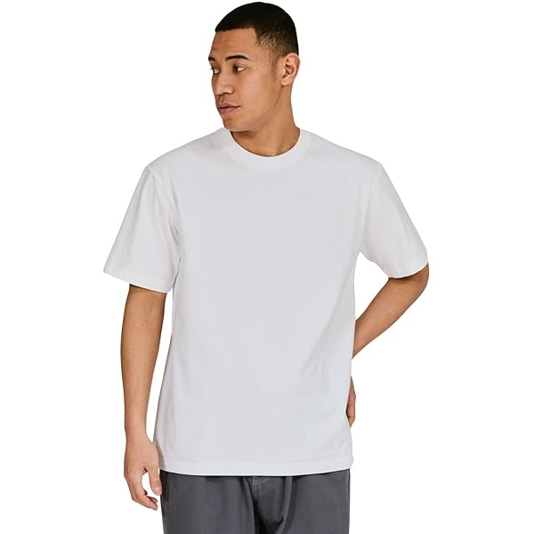 Amazon | Tシャツ 長袖 丸首 BEEFY-T 綿100% 丸胴仕様 タグレス仕様