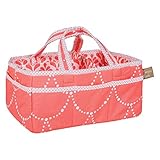 Trend Lab Shell Storage Caddy, Coral/White by Trend Lab