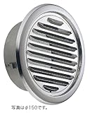 宇佐美工業 自然換気用ステンレス製 丸型ガラリ UK-SGN100S-DK