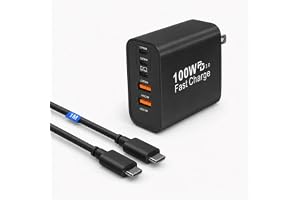 タイプc 充電器 PD100W ノートPC ノートパソコン 用 USB Type-C 急速充電器 ラップトップ 5 台同時充電GaNIII技術対応 USB-A & Type-C コンセント式電源アダプター 搭載 MacBook//Surface/iP
