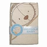 赤ちゃん・ベビー用 テディーベア フード付き 綿100% バスローブ バスタオル (75cm x 75cm) (クリーム)