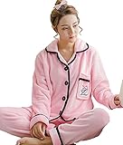 (プラムリバー)PlumRiver マタニティ パジャマ ルームウェア 上下セット 前開き アジャスター付き 部屋着 授乳服 授乳口付き ウェア 産後 セットアップ あったか もこもこ ボア ピンク 