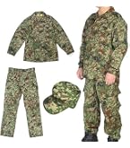 Amazon | Broptical 陸上自衛隊 迷彩服上下ベルト・ブーニーハット