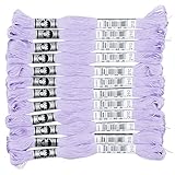 DMC アブローダー 刺繍糸 25番 長さ32ｍ 12束入 #210 パープル系 DMC10725B