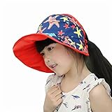 【爱莉セレクトショップ】キッズ 子供 ハット つば広 赤ちゃん キャップ サファリハット 折りたたみ 帽子 サンバイザー フィッシャーマンハット 女の子 男の子 紫外線 UVカット 日よけ 日焼け止め