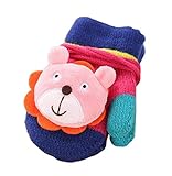 リトルベア - 赤ちゃんのための文字列を持つニット指なしミトン手袋