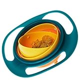 Baby Gyro Bowl Toy Children Kids 360 Rotate Spill Proof Dish Lid Cup Pod Gift by Owenstore