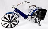 メタル素朴なブルー自転車自転車プランターWind Spinnerホイール装飾インドア/アウトドア22 x 12 ' NWT