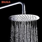 Generic 16 inch with arm : BAKALA High Quality 8/10/12/16 inch 304 stainless steel Round Shower head