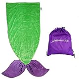 Lil Mermaid Tails Mermaid Tail Blanket, Purple [並行輸入品]
