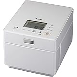 三菱電機 炊飯器 5.5合 IH式 日本製 蒸気レス 備長炭炭炊釜 芳潤炊き クリスタルホワイト NJ-XSC10J-W