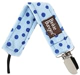 Z. Daisy Earth Blue Binkie Bungee Pacifier Clip by Z. Daisy