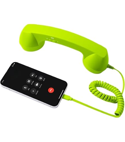 Amazon | レトロ電話受話器 有線携帯電話受話器ハンドセット スマホ用