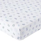 Babies R Us Knit Crib Sheet - Blue Sports by Babies R Us [並行輸入品]
