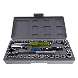 MagiDeal 40個1 / 4 "ソケットセットラチェットレンチハンドツールキットホームガレージワークショップ