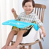 Felimoa テーブルチェアー 2WAY防尻滑シート＆安全ベルト付き 「お尻が滑らないシート付き 床イスやピクニックのアウトドアなどに大活躍 ママに安心のチェアー 」テーブル2段階調整取り外し可 イ