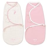 Little Me リトル・ミー オリジナル おくるみ SM 2枚パック 女の子 by SwaddleMe (バレリーナ) [並行輸入品]