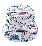 (コ-ランド) Co-land サマーハット 子供用帽子 赤ちゃん キッズハット 男の子 ベビーハット 鮮やか 車柄 プリント 紫外線対策 日除け (46)