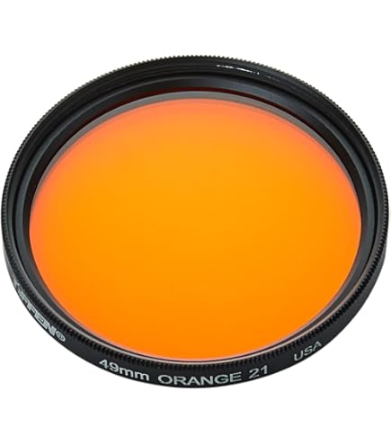 B+W 49mm Orange Filter For Black & White Photography – MRC Coated Glass Filter