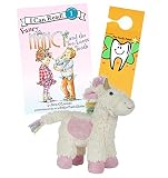 Maison Chicユニコーン歯の妖精枕& Fancy Nancy and the too-loose Tooth Book w /ドアハンガーセット