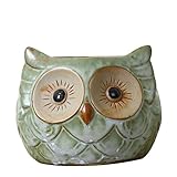 BESTOMZ スモールフクロウレトロ装飾ポーチセラミック工芸クリエイティブな多肉植物ポットの装飾