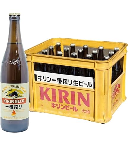 Amazon.co.jp: 一番搾り キリン 大瓶 633ml×1ケース (20本) (6020006